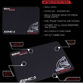 แผ่นรองเมาส์ MOUSE PAD SIGNO MT320