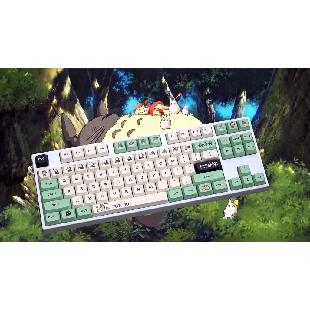 GMK Totoro Keycaps, 135 คีย์ PBT Keycaps XDA Profile DYE-SUB ส่วนบุคคล GMK Keycaps สำหรับแป้นพิมพ์เค