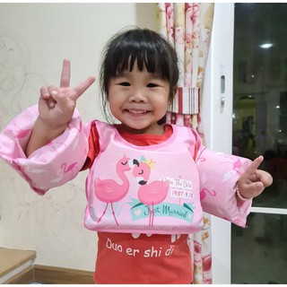 เสื้อชูชีพโฟมหน้าหลังสวมแขน เด็กเล็ก 1.5-4 ขวบ ช่วยพยุงตัว ลายเพียบ พร้อมส่งทันที