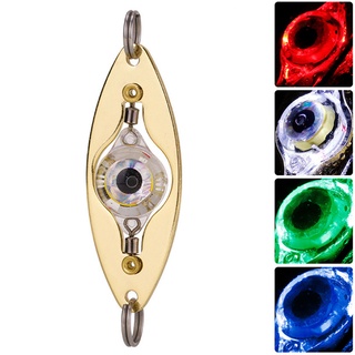 4 size optional LED Fish Lure Light Deep Drop Underwater Rotatable Fisheye Lamp Luminous Fishing Bait Attracting Lamp