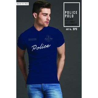 เสื้อโปโล Police bodysize  ทรง Slim fit  พอดีตัว  ผุ้ชาย/ผู้หญิง (FP11,BP9.XP8)