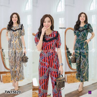 CS15620 Jumpsuit จั้มขายาวแบบใหม่น่ารักน่าจับต้อง สวมใส่ สวยงามค่ะ