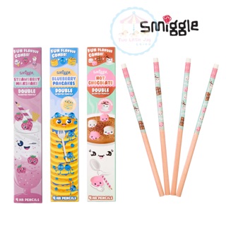 แท้💯%ดินสอไม้หอมๆน่ารักๆ Smiggle double scented pencils pack