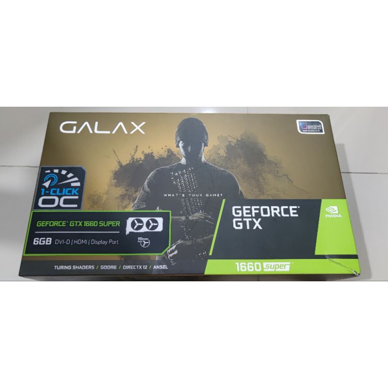 GTX Galax 1660 Super 1-Click OC 6GB มือสอง​ ประกันไทย​ 22 เดือน VGA GPU การ์ดจอ​