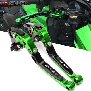 ก้านเบรกคลัตช์ อลูมิเนียม CNC แบบพับได้ สําหรับรถจักรยานยนต์ Kawasaki Ninja ZX6R 636 2019-2020