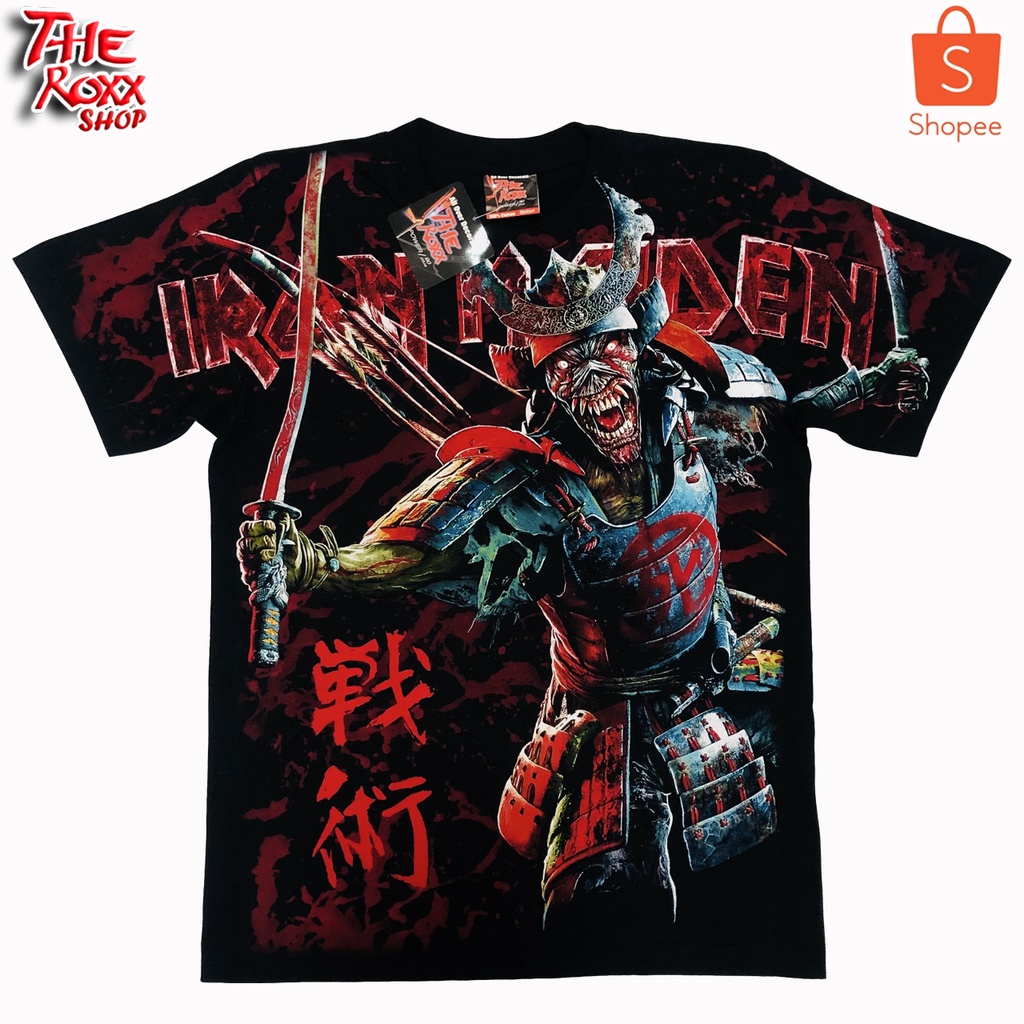 เสื้อวง Iron Maiden OVP สกรีนดิสชาร์ด MSD-17 วงดนตรี ลายเต็มตัว ไม่ร้อน รีบทับได้