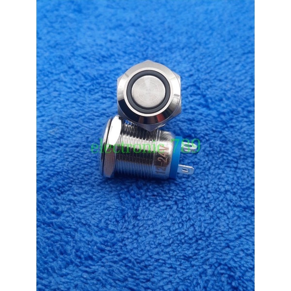 สวิทซ์มีไฟกดติดปล่อยดับ / กดติดกดดับ 12v - 24v อย่างดี ขนาด 12 มิล