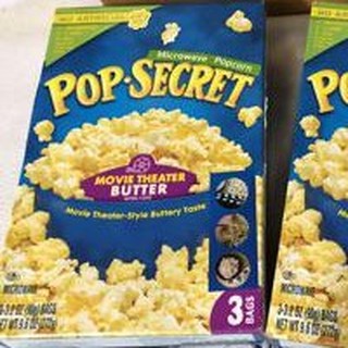 ป๊อปซีเคร็ตข้าวโพดดิบมูฟวี่ สำหรับไมโครเวฟ 272กรัม Pop Secret Corn Movie Jumbo Microwave 272g.