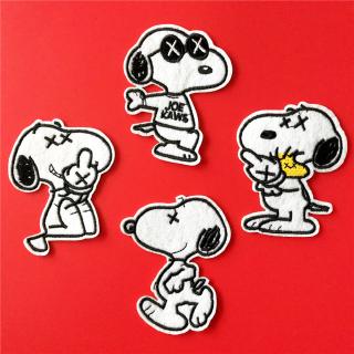 แผ่นแพทช์รูป snoopy สําหรับปักเย็บเสื้อผ้า 1 ชิ้น (snoopyy - series 05)