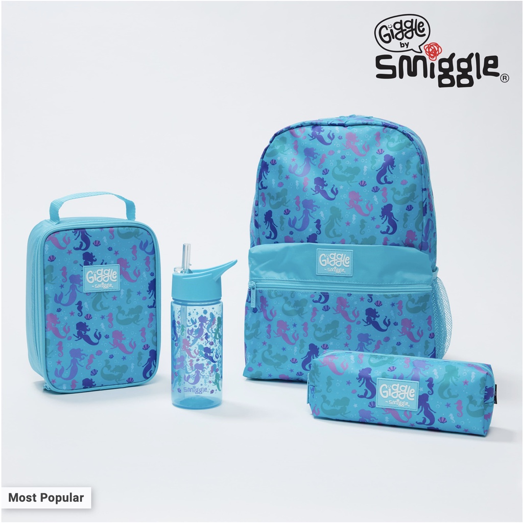 Smiggle แพคเซท 4ชิ้น (Backpack, Lunch Box, Pencil Case, Drink Bottle) - Giggle By Smiggle 4 Piece