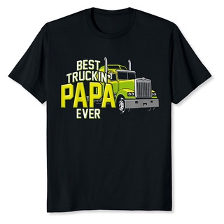 [COD]Best Truckin Papa เสื้อยืดคอกลม แขนสั้น ผ้าฝ้าย 100% พิมพ์ลายรถบรรทุก สีเขียว ทรงหลวม แห้งเร็ว สําหรับ unisex