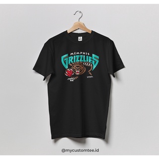 เสื้อยืดคอกลมMemphis Grizzlies เสื้อยืดบาสเก็ตบอล NBAS-4XL