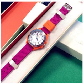 ใหม่ แท้ 100% Coach Silicone Colorblock Silicone Strap Watch  นาฬิกาข้อมือ นาฬิกาแบรนด์เนม