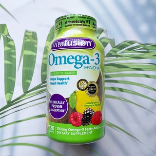 โอเมก้า 3 แบบเคี้ยว Omega-3 EPA/DHA 120 Gummies (VitaFusion®)