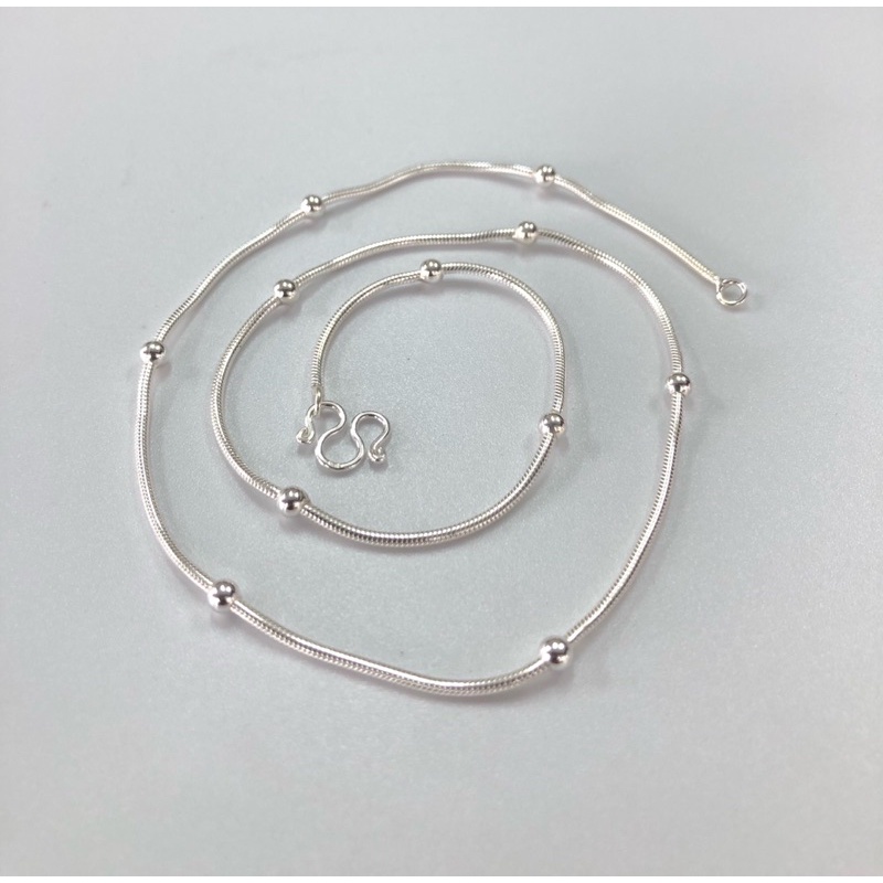 สร้อยคอลายกระดูกงูเงินแท้925 เครื่องประดับเงินแท้925 สร้อยคอ สร้อยเงินแท้