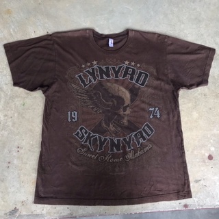 vtg.T-Shirt เสื้อวง LYNYRD SKYNYRD 1974 SWEET HOME ALABAMA 2009 PRODUCED BY LIQUID BLUE MADE IN BANGLADESH Sz.L