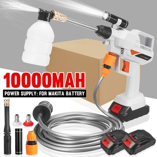 ปืนฉีดน้ําแรงดันสูง 1800W 80Bar 21V พร้อมโคมไฟ สําหรับล้างรถยนต์