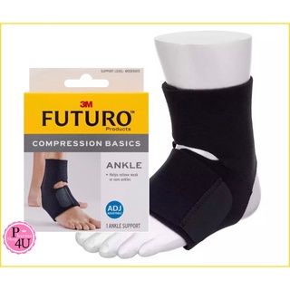 Futuro Compression Ankle Basics (ข้อเท้า) ฟูทูโร่ อุปกรณ์พยุงข้อเท้าปรับกระชับได้และระบายความร้อน รุ่นเบสิก #9842