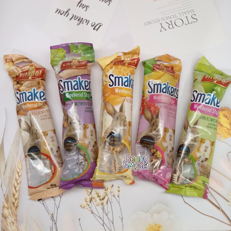 ธัญพืชอัดแท่ง smakers snack Crispy sticks ชูก้า ชูการ์ไกรเดอร์ กระต่าย แฮมสเตอร์ กระรอก หนูขวัญ แกสบี้ – โปรปัง
