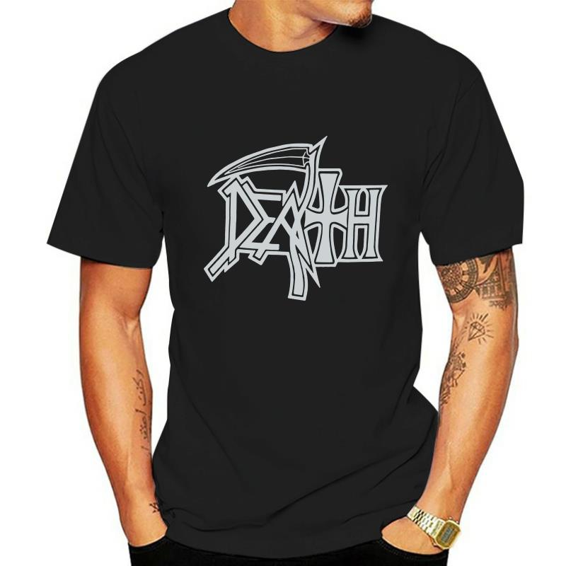 Death Men เสื้อยืดสีดํา Death Metal Band Tee