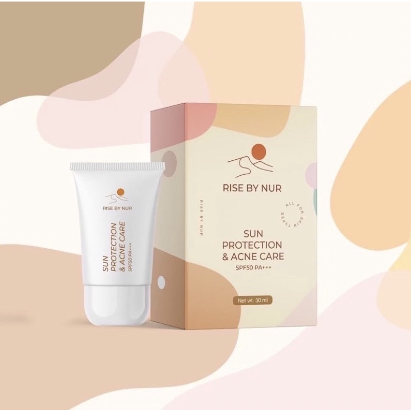 ครีมกันแดด RISE BY NUR ช่วยป้องกัน/ลดการเกิดสิว