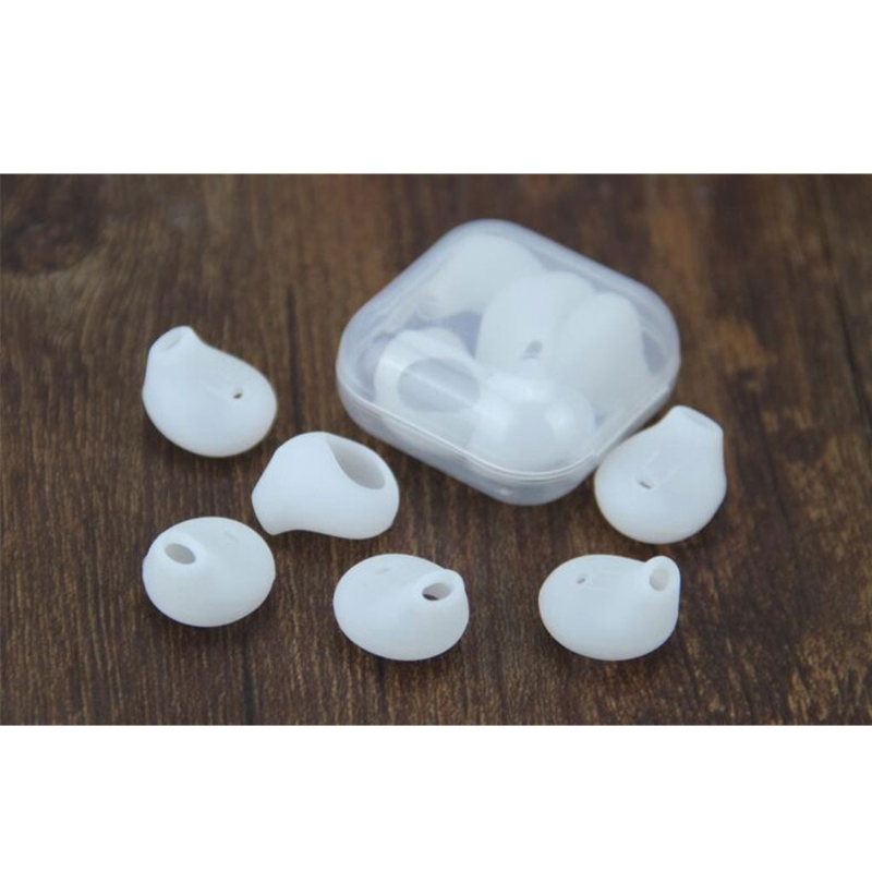 จุกหูฟัง ทำจากซิลิโคน พร้อมกล่องเก็บ สําหรับ Samsung S6 S7 edge 5 คู่