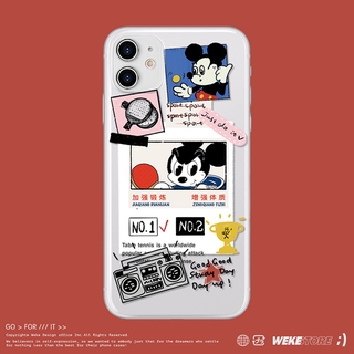 เคสซิลิโคนใส ลายการ์ตูน สําหรับ for iPhone 13 Pro Max iPhone Xs Max iPhone Xr iPhone 12 mini iPhone 7 Plus iPhone 12 Pro Max