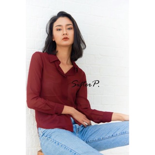 JAPANESE CHIFFON SHIRT | RED