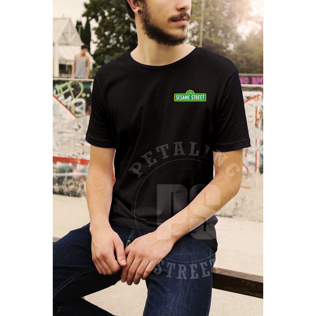 [4 WARNA] 123 SESAME STREET เสื้อยืด / UNISEX TEE ผ้าฝ้าย 100% แฟชั่น CASUAL STREETWEAR STYLISH TREN