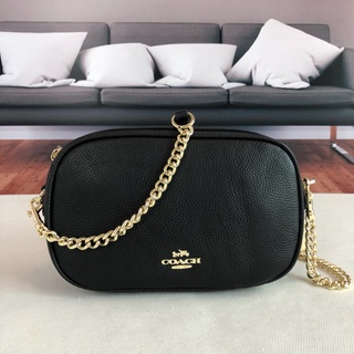 Outlet ของแท้ 🎀 Coach 25922 กระเป๋ากล้องชั้นแรก/หนังวัว/ซิป/สายโซ่/สี่เหลี่ยมเล็ก