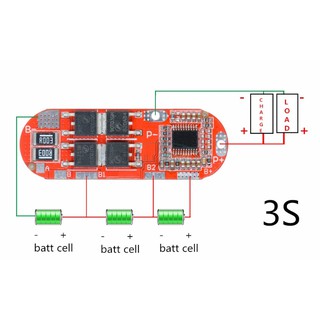 บีเอ็มเอส BMS รวมแรงดัน อนุกรม 3S และ 4S