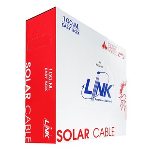 สายโซล่าเซลล์ LINK PV1-F 4 ตร.มม. 100 ม. สีแดง สายโซล่าเซลล์ จาก LINK เป็นสาย PV1-F สายไฟสำหรับไฟ DC ออกแบบมาเพื่อระบบโซ