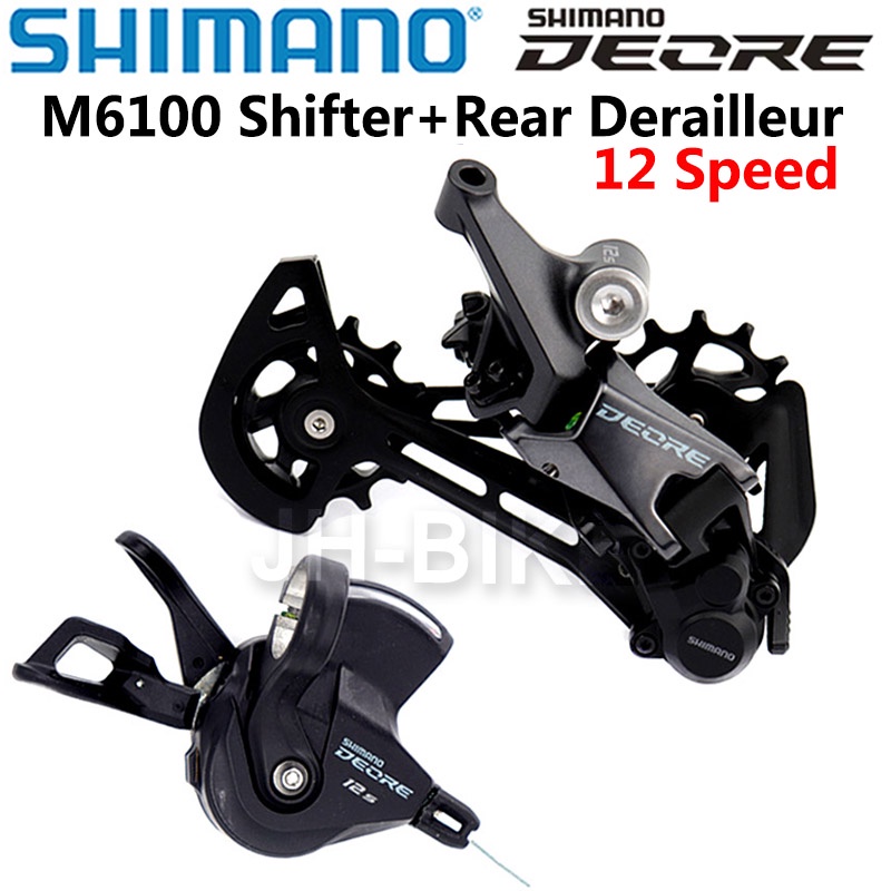 SHIMANO DEORE M6100 12 ความเร็ว Groupset SL M6100 คันเกียร์ + RD M6100 SGS ด้านหลัง Derailleur 12s จ
