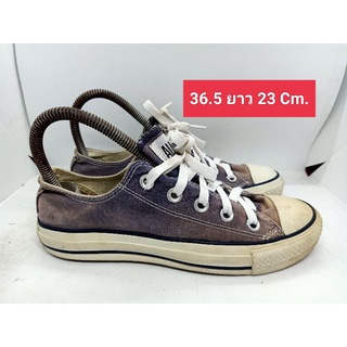 Converse 36.5 ยาว 23 Cm.รองเท้ามือสอง  ผ้าใบ แฟชั่น วินเทจ สายเซอร์