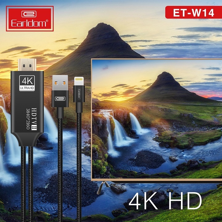 สาย iPhone HDMI Eardom W14