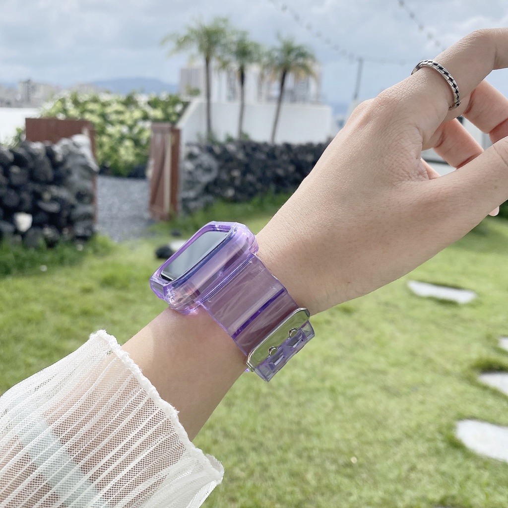 Discoloration Silicone Sports Strap for Apple Watch Band Series 6 5 4