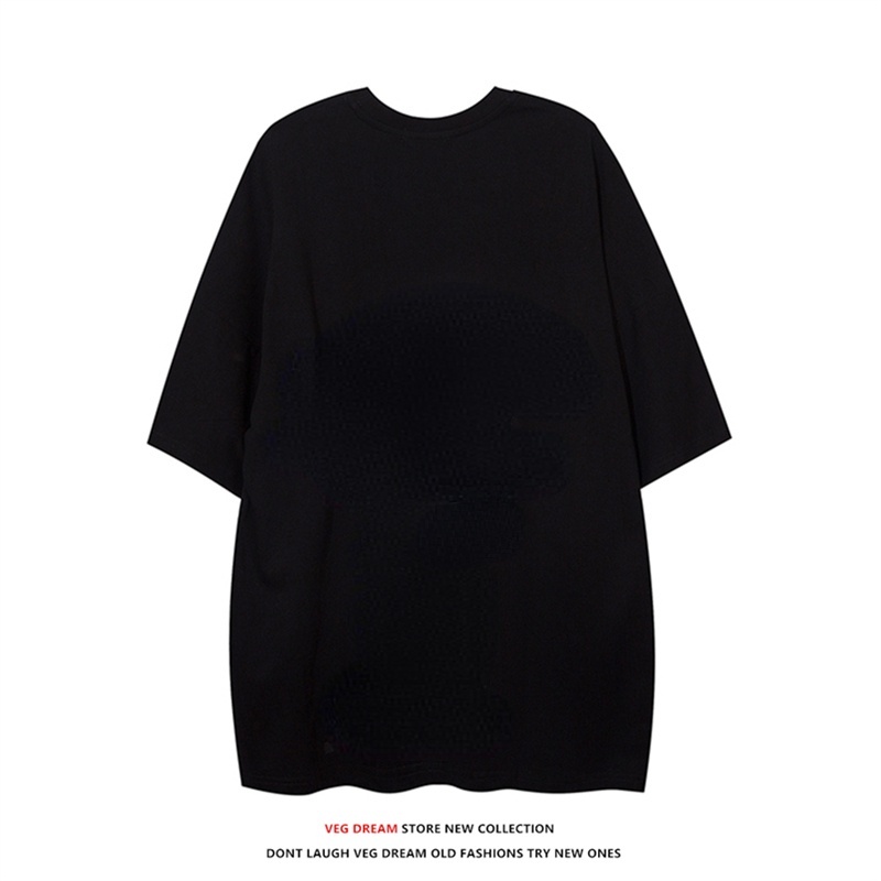 เสื้อยืดแขนสั้น ผ้าฝ้าย ขนาดใหญ่ โอเวอร์ไซซ์ แฟชั่นสําหรับผู้ชาย ไซซ์ S - 7XL