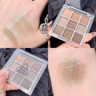 DIKALU COCO VENUSพาเลทอายแชโดว์ 9 สี เนื้อดินน้ำมัน เนื้อใยไหม ประกายชิมเมอร์ Eye shadow 9 color