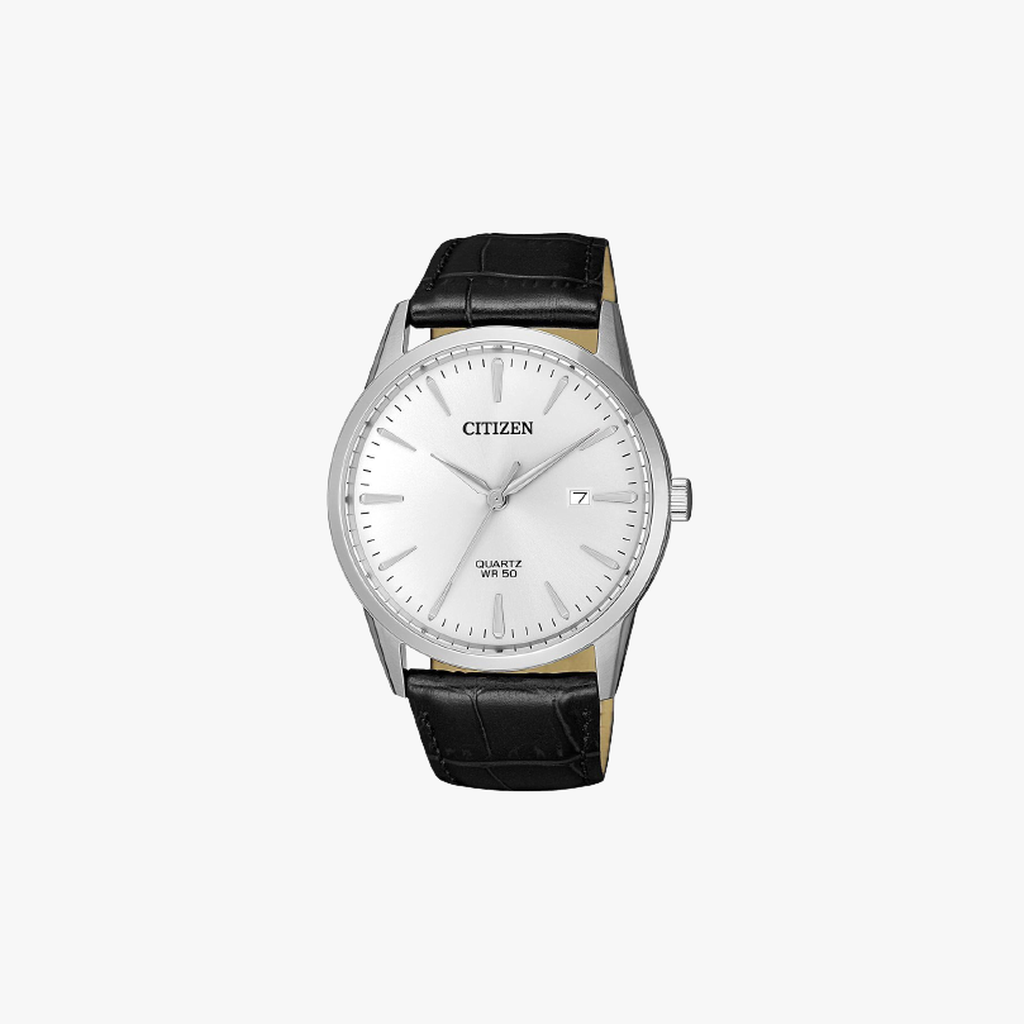 [ประกันร้าน] CITIZEN นาฬิกาข้อมือผู้ชาย รุ่น AQ Mid Silver Dial Black รุ่น BI5000-10A