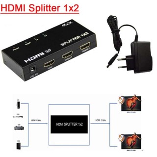 ﻿Mini 3D 4K * 2K HDMI SPlitter 1X2 HDMI 1 In 2 Out switch splitter