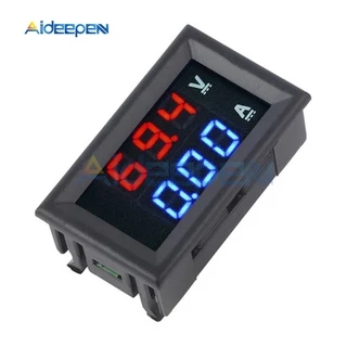 โวลต์มิเตอร์แอมมิเตอร์ดิจิทัล DC 100V 10A 50A 100A หน้าจอ LED ขนาดเล็ก 0.28 นิ้ว