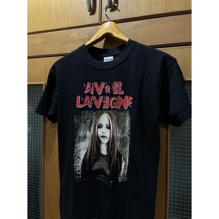 เสื้อยืดผ้าฝ้าย เสื้อวงมือสอง RARE!!! VINTAGE 2004 AVRIL LAVIGNE TOUR