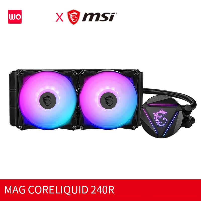 MSI 240R / 360R ice all-in-one พัดลมระบายความร้อนด้วยน้ำ CPU พัดลมกราฟิก