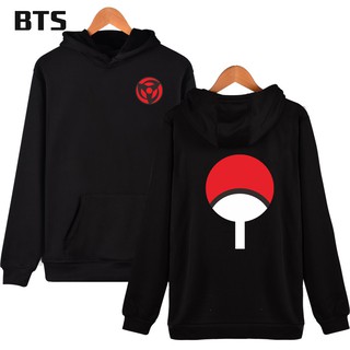 Bts Naruto สวมหน้ากาก Sharingan อะนิเมะ Naruto Kakashi Winter hoodies เสื้อผู้ชาย Hooded Pullover