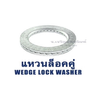 แหวนล็อคคู่กันคลาย WEDGE LOCK WASHER M20 M22 M24 M27 M30 M36 M42 แหวนล็อคกันคลาย (แพ็คละ 1 ตัว)