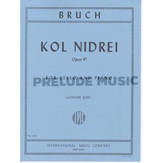 (Cello) Bruch, M: Kol Nidrei Vc Pft Op.47 (IMC1682)