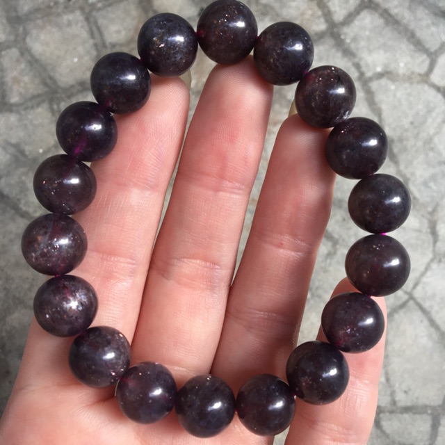 Iolite with sunstone 11 mm