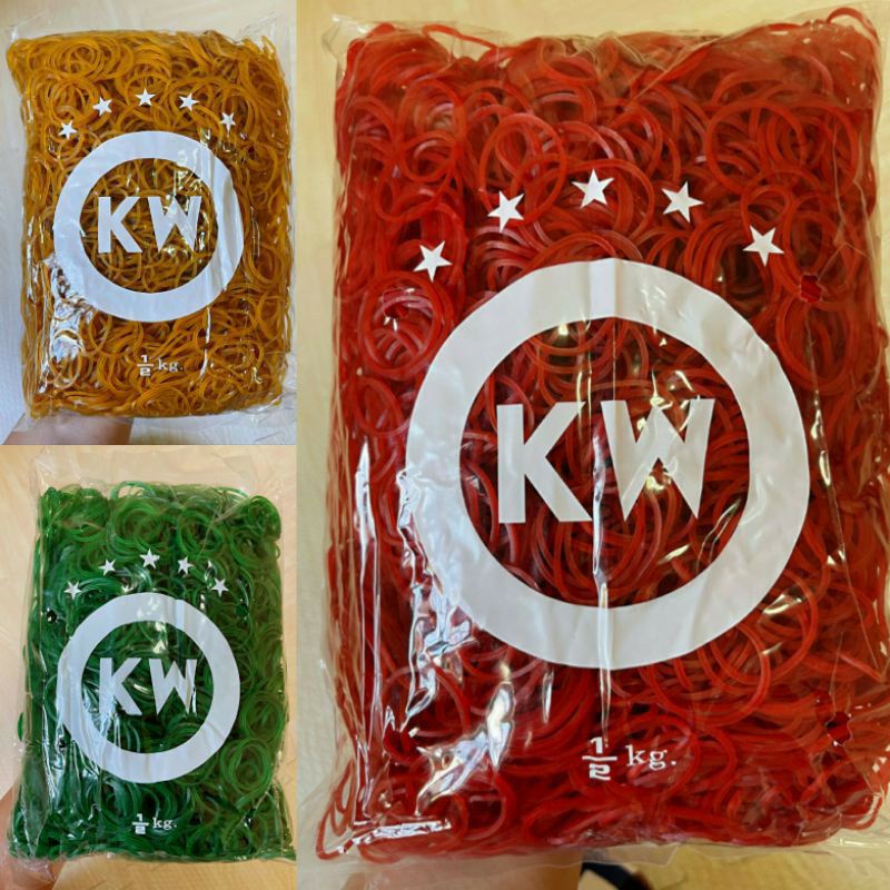 ขายยกมัด10kg (20ห่อ)❗หนังยางKW ถูกที่สุด❗✅ขนาดวงเล็ก/วงใหญ่ ✅สีเเดง/สีเขียว/สีเหลือง/สีเเฟนซี/คละสี (เเจ้งทางเเชท)