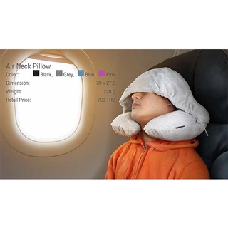 หมอนรองคอ เป่าลม พกพาในการเดินทาง Air​ Neck​ Pillow