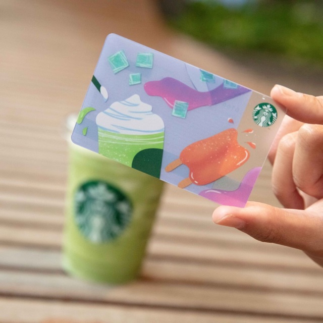 Starbucks card เปล่าไม่ขูดพิน